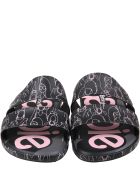 Melissa Black Sandals For Girl With Barbie Melissa Black Sandals For Girl With Barbie - Black