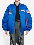 Balenciaga Space Bomber Nasa Blue Balenciaga Space Bomber Nasa Blue - Blu