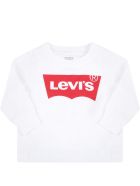 Levi's White T-shirt For Baby Kids With Logo Levi's White T-shirt For Baby Kids With Logo - White