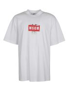 MSGM Classic Logo Print T-shirt MSGM Classic Logo Print T-shirt - White