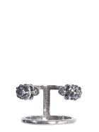 Alexander McQueen Double Twin Skull Ring Alexander McQueen Double Twin Skull Ring - ARGENTO