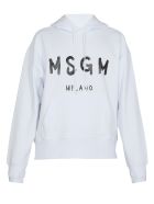 MSGM Logo Hoodie MSGM Logo Hoodie - WHITE