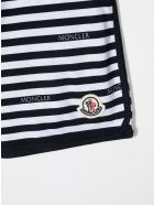 Newborn Shorts With White And Blue Stripes With Logo Moncler Newborn Shorts With White And Blue Stripes With Logo - White and blue