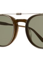 Garrett Leight 5047/45 CLUME CLIP 45 Sunglasses Garrett Leight 5047/45 CLUME CLIP 45 Sunglasses - Bs/grn Brushed Silver