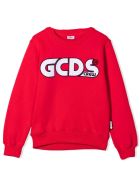 GCDS Red Cotton Sweatshirt GCDS Red Cotton Sweatshirt - Rosso