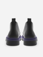 Bottega Veneta Tire Lace-up Leather Ankle Boots Bottega Veneta Tire Lace-up Leather Ankle Boots - Black, purple