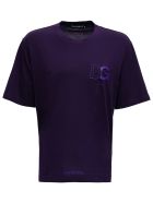 Dolce & Gabbana Purple Cotton T-shirt With Logo Dolce & Gabbana Purple Cotton T-shirt With Logo - Violet