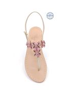 Bagni Di Tiberio Jewel Thong Sandals Dea Sandals Bagni Di Tiberio Jewel Thong Sandals - gold, pink, amethyst