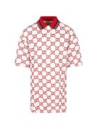 Gucci Ivory Dress For Girl With Double Gg Gucci Ivory Dress For Girl With Double Gg - Ivory