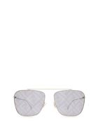 Fendi Eyewear Fendi Ff 0406/s Silver Sunglasses Fendi Eyewear Fendi Ff 0406/s Silver Sunglasses - Silver