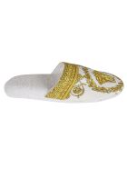 Versace Medusa Head Printed Slippers Versace Medusa Head Printed Slippers - White