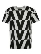 Logo Monogram T-shirt Valentino Logo Monogram T-shirt - Optic Ivory/Black