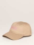 Ganni Hat Ganni Baseball Cap In Cotton With Logo Ganni Hat Ganni Baseball Cap In Cotton With Logo - Ocher