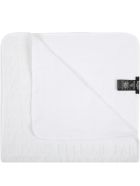 Balmain White Blanket For Babykids With Logo Balmain White Blanket For Babykids With Logo - White