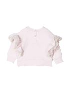 Monnalisa Newborn Pink Sweatshirt Monnalisa Newborn Pink Sweatshirt - Rosa