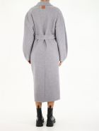 Loewe Circular Sleeve Coat In Wool And Cachemire Loewe Circular Sleeve Coat In Wool And Cachemire - Grey