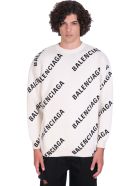 Balenciaga Knitwear In White Cotton Balenciaga Knitwear In White Cotton - white