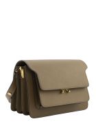 Marni Trunk Bag In Mono-coloured Saffiano Calfskin Marni Trunk Bag In Mono-coloured Saffiano Calfskin - Cigar
