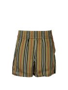 Burberry Marsett - Icon Stripe Silk Shorts Burberry Marsett - Icon Stripe Silk Shorts - Archive Beige