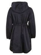 Moncler Fitted Waist Hooded Jacket Moncler Fitted Waist Hooded Jacket - Blue
