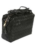 Mini Weave Shoulder Bag Bottega Veneta Mini Weave Shoulder Bag - Black/Gold