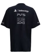 Balenciaga Cotton T-shirt With Playstation Boxy Print Balenciaga Cotton T-shirt With Playstation Boxy Print - Black