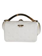 Moschino Stitch Detail Twist Top Shoulder Bag Moschino Stitch Detail Twist Top Shoulder Bag - White