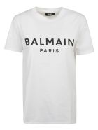 Balmain Logo Print T-shirt Balmain Logo Print T-shirt - White/Black