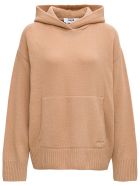 MSGM Camel-colored Wool And Cashmere Hoodie MSGM Camel-colored Wool And Cashmere Hoodie - Beige