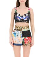 Dolce & Gabbana Patchwork Bustier Top Dolce & Gabbana Patchwork Bustier Top - Multicolore