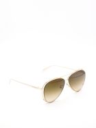 Alexander McQueen AM0263S Sunglasses Alexander McQueen AM0263S Sunglasses - Gold Gold Brown