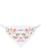 Burberry White Set For Babygirl With Roses Burberry White Set For Babygirl With Roses - White