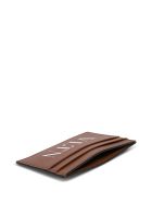 Valentino Garavani Vltn Card Holder In Brown Leather Valentino Garavani Vltn Card Holder In Brown Leather - Brown