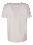 Balmain Logo Print Button Embellished T-shirt Balmain Logo Print Button Embellished T-shirt - White