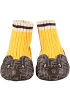 Fendi Multicolor Ballet Flats For Baby Girl With Bear Fendi Multicolor Ballet Flats For Baby Girl With Bear - Multicolor