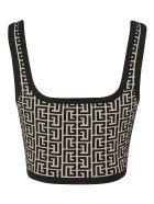 Balmain Signature Logo Cropped Top Balmain Signature Logo Cropped Top - Ivory