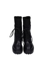 Le Silla Combat Boots In Black Leather Le Silla Combat Boots In Black Leather - black