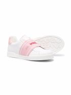 Dolce & Gabbana Leather Sneakers With Logo Band Dolce & Gabbana Leather Sneakers With Logo Band - White