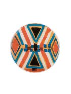 Plates White Murano Glass Colores 21 Cm Le Botteghe su Gologone Plates White Murano Glass Colores 21 Cm - Red Fantasy