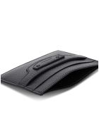 Balenciaga Grained Leather Cardholder With Logo Balenciaga Grained Leather Cardholder With Logo - Black