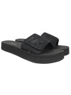Michael Kors Platform Slide Flat Shoes Michael Kors Platform Slide Flat Shoes - BLACK