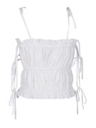 MSGM White Cotton Tank Top MSGM White Cotton Tank Top - Bianco