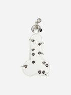 J.W. Anderson Leather Keychain With Studs J.W. Anderson Leather Keychain With Studs - Bordeaux, white