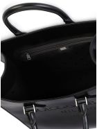 Dolce & Gabbana Edge Leather Handbag With Logo Dolce & Gabbana Edge Leather Handbag With Logo - Black