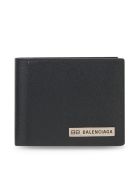 Balenciaga Plate Squar Fold Wal Balenciaga Plate Squar Fold Wal - Black