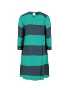Bobo Choses Green Striped Girl Dress Bobo Choses Green Striped Girl Dress - Green