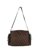 Fendi Brown Changing Bag With Double Ff For Baby Boy Fendi Brown Changing Bag With Double Ff For Baby Boy - Brown