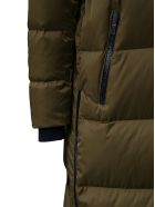 Herno Laminar Long Down Jacket In Green Nylon Herno Laminar Long Down Jacket In Green Nylon - Green