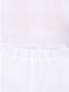 Newborn Two-piece Suit In Pearl Pink Vichy Linen Il Gufo Newborn Two-piece Suit In Pearl Pink Vichy Linen - Rosa