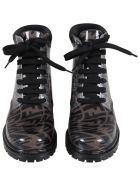 Fendi Brown Boots For Kids With Logo Vertigo Fendi Brown Boots For Kids With Logo Vertigo - Brown